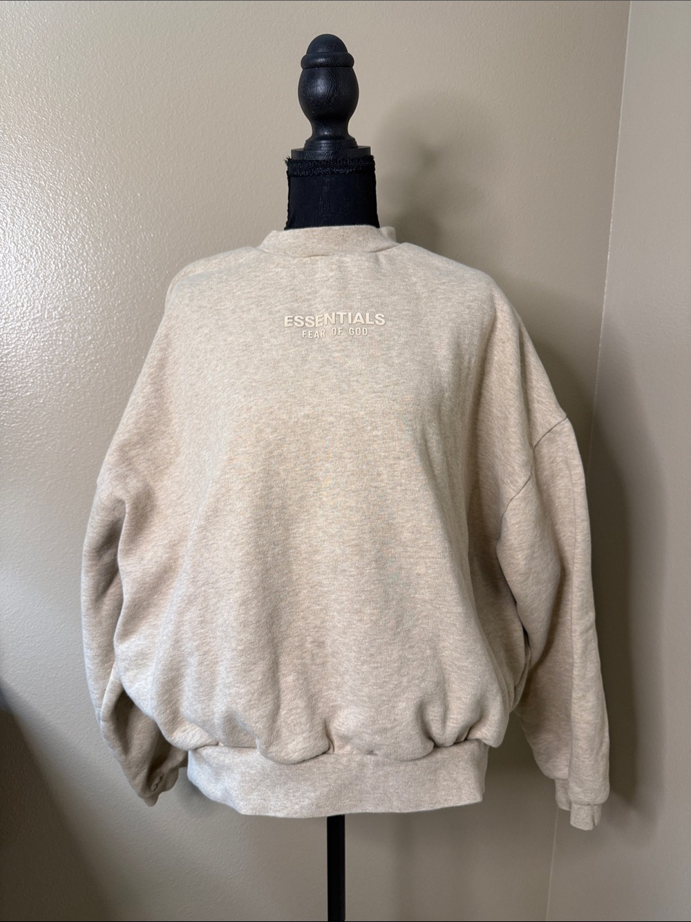 Essentials Fear of God Men's Crewneck Sweatshirt in Cream Beige